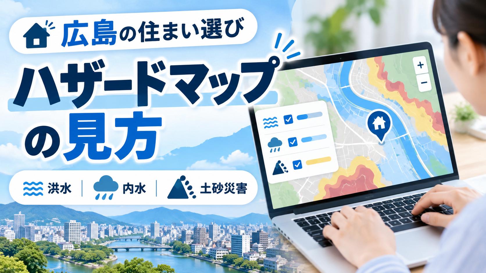 【広島で家を探す前に確認したい】洪水・土砂災害ハザードマップの見方